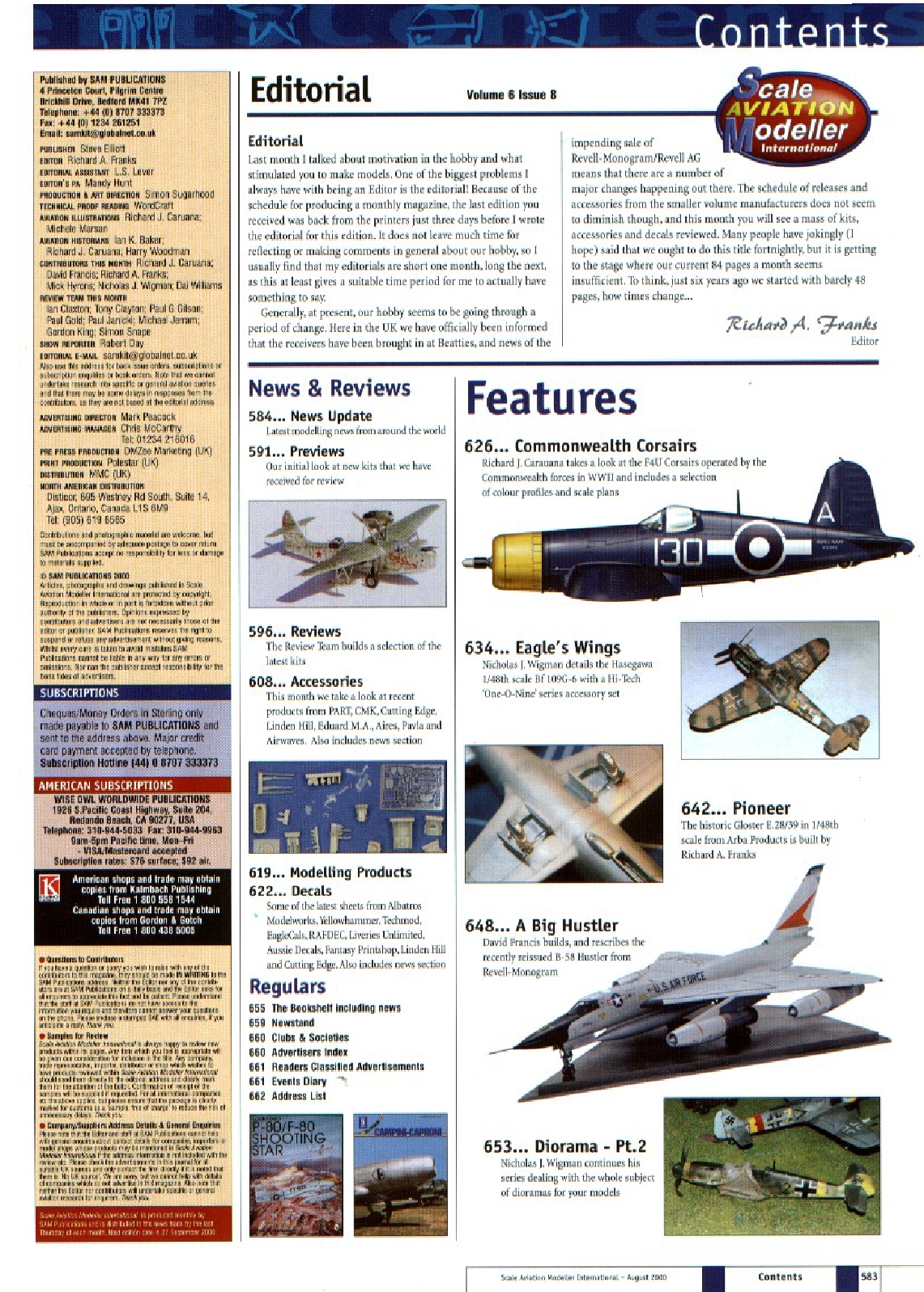 Scale Aviation Modeller International 2000-08